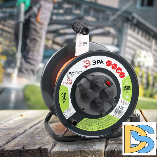 Удлинитель силовой Эра RMx-4es-3x1.5-30m-IP44 Б0046850