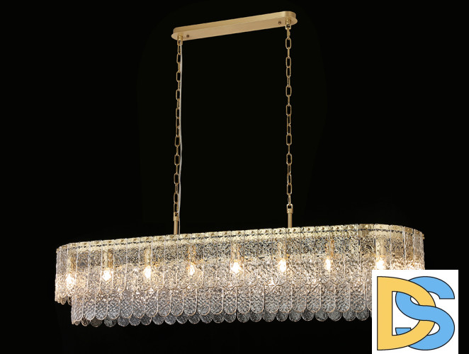 Подвесная люстра Newport Daisy 8370/140 C oval brass М0070732