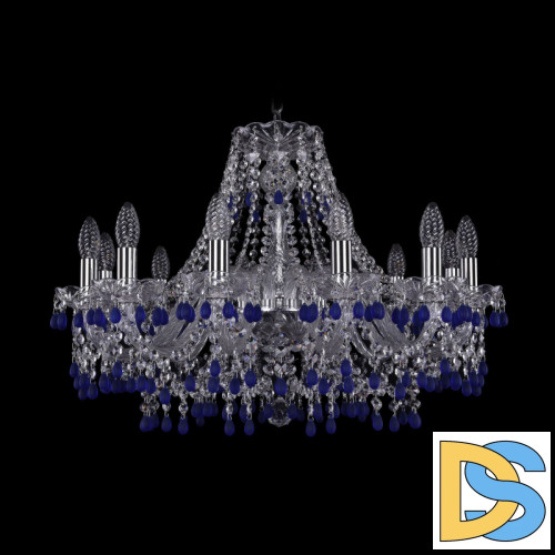 Подвесная люстра Bohemia Ivele Crystal 1410/12/240 Ni V3001
