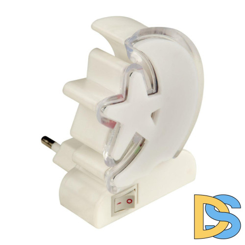 Настенный светодиодный светильник (10314) Uniel DTL-301-Месяц со звездочкой/RGB/4LED/0,5W