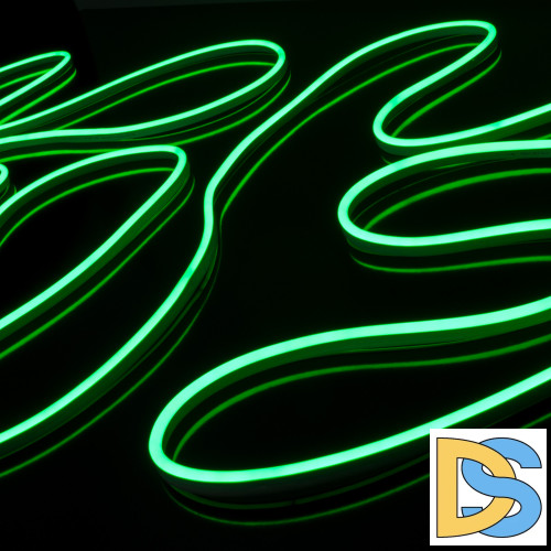 Светодиодный гибкий неон Elektrostandard 220V 9,6W 120Led 2835 IP67, односторонний зеленый, 50 м 4690389136504