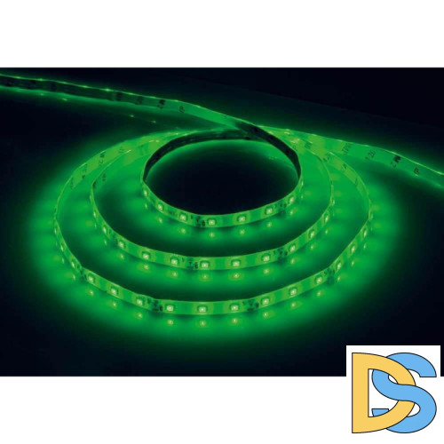 Светодиодная влагозащищенная лента Feron 4,8W/m 60LED/m 2835SMD зеленый 5M LS604 27675