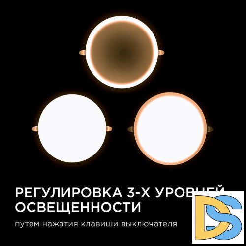 Встраиваемая светодиодная панель безрамочная Apeyron FLP 06-110