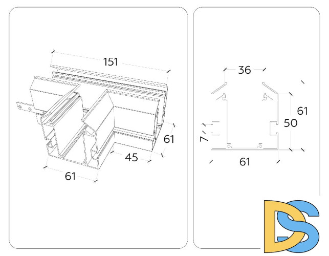 Коннектор Т-образный Ambrella Light Magnetic 220V GL1044