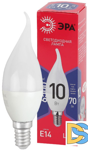 Лампа светодиодная Эра E14 10W 6500K LED BXS-10W-865-E14 R Б0045343