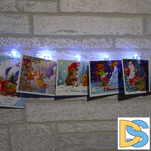 Светодиодная гирлянда Feron Прищепки USB белый без мерцания CL574 41653