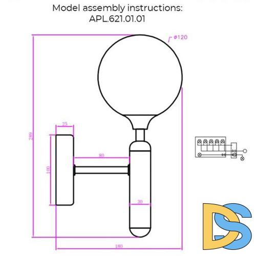 Бра Aployt Ewelina APL.621.01.01