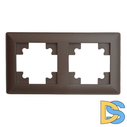 Рамка двухместная Stekker PFR00-7002-04 Катрин 39818