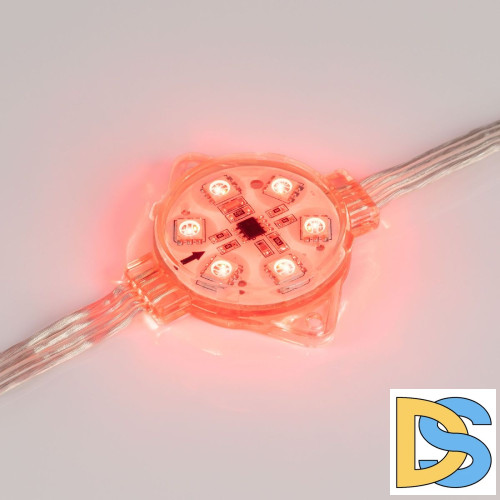 Модуль управляемый Arlight VISOR-SPI-5060-6-24V RGB 120deg (D40x12mm, 1.5W, IP68) 029379