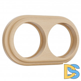 Рамка на 2 поста (светлый бук) W0025224