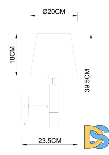 Бра Arte Lamp Robert A5066AP-1BK