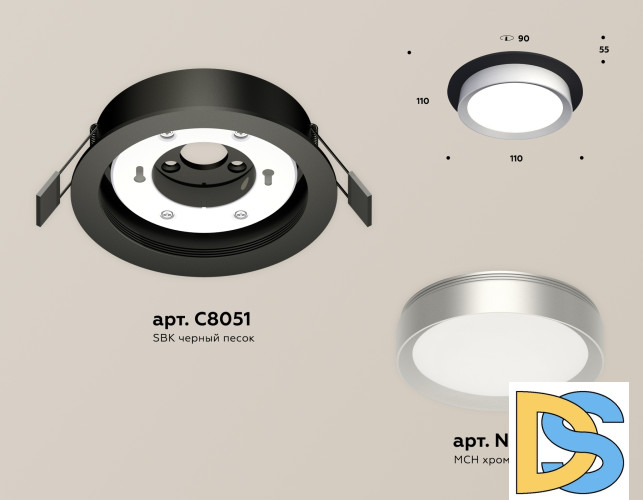 Встраиваемый светильник Ambrella Light Techno Spot XC8051004 (C8051, N8121)