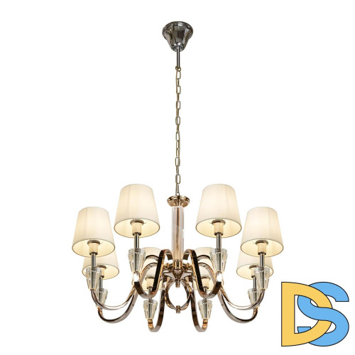 Подвесная люстра iLamp Alesti P2424-8 Nickel