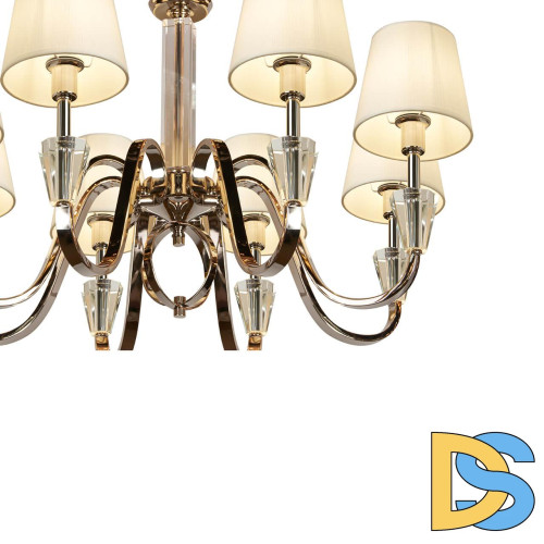 Подвесная люстра iLamp Alesti P2424-8 Nickel