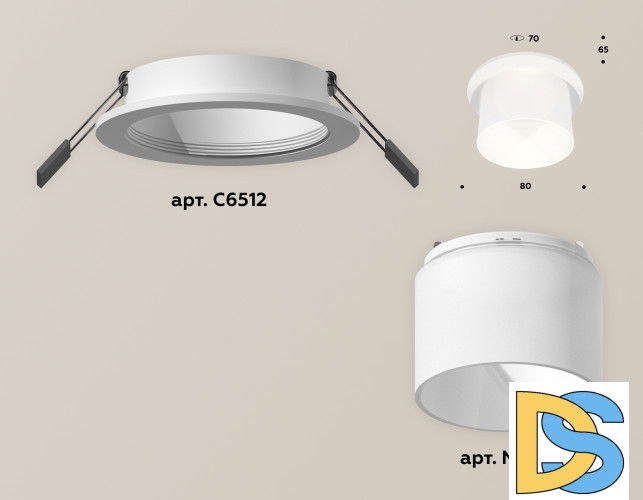 Встраиваемый светильник Ambrella Light Techno Spot XC6512067 (C6512, N6252)