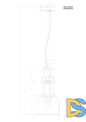 Подвесной светильник Divinare Volturn 1243/17 SP-22