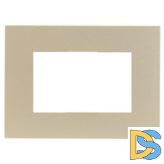 Рамка итальянский стандарт 3 модуля ABB Zenit Шампань