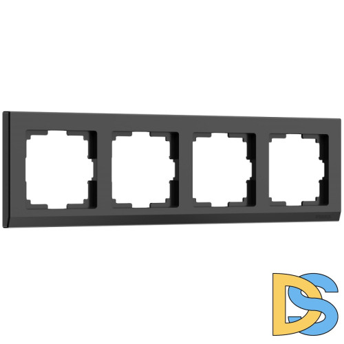 Рамка Werkel Stark на 4 поста черный W0041808 4690389161919
