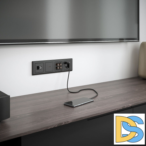 Рамка Werkel Stark на 4 поста черный W0041808 4690389161919