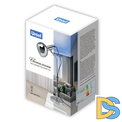 Настольная лампа Uniel UML-B702 E14 SILVER UL-00010159
