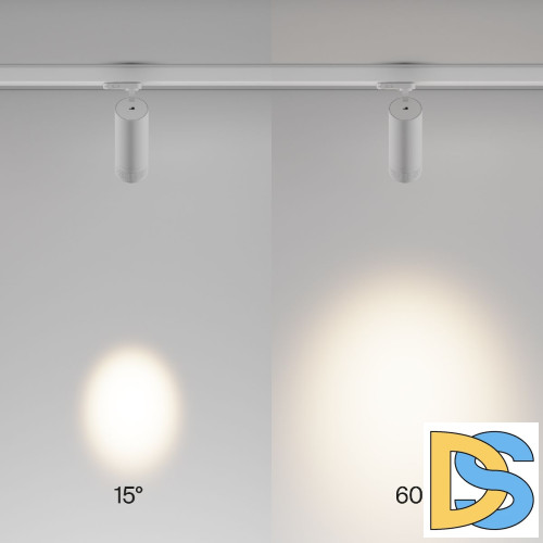 Трековый трехфазный светильник Maytoni Focus Zoom TR198-3-20W2.7K-Z-W