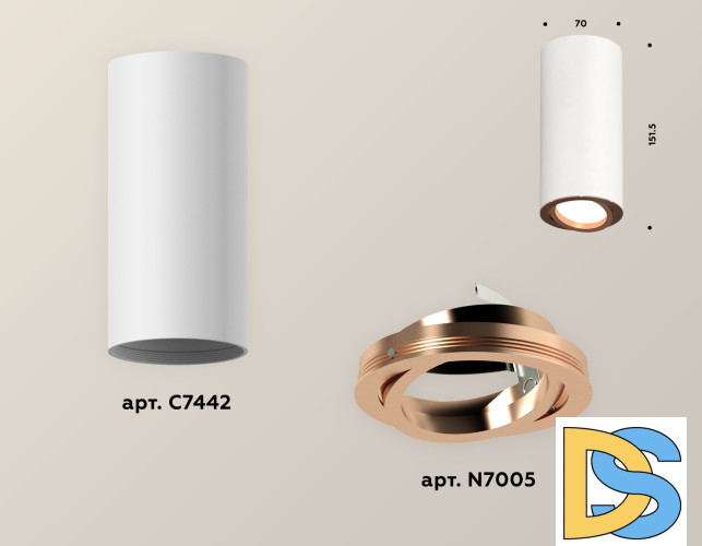 Накладной поворотный светильник Ambrella Light Techno XS7442005 (C7442, N7005)