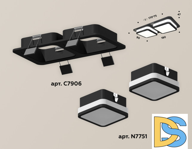 Встраиваемый светильник Ambrella Light Techno XC7906012 (C7906, N7751)