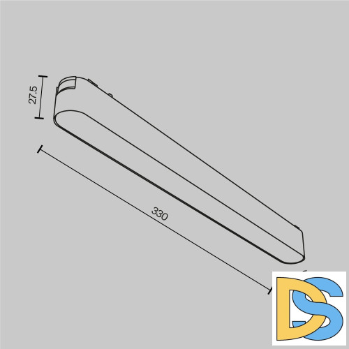 Трековый магнитный светильник Maytoni Basis TR080-1-18W3K-B