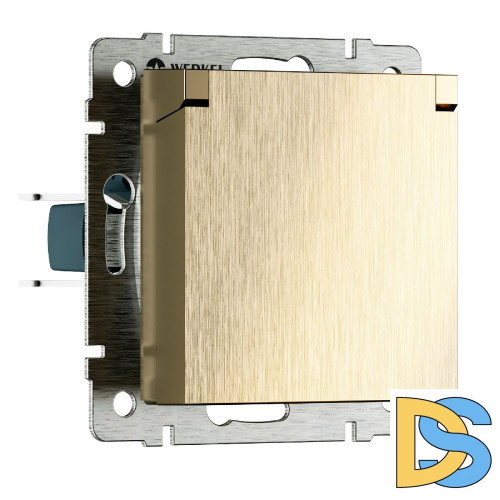 Розетка с защитной крышкой и шторками Werkel W1171210 4690389213137 a069604