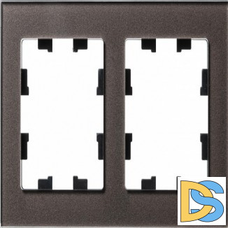 Рамка 2-ая (двойная), Стекло Мокко, серия Atlas Design Nature, Schneider Electric