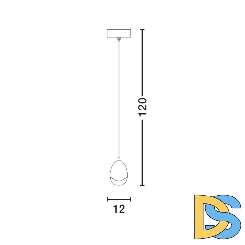Подвесной светильник Delight Collection Terrene MD13003023-1A gold