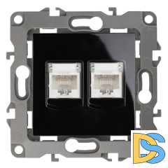 Розетка информационная двойная 2XRJ45 Эра 12-3108-06 Б0014734