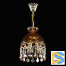 Подвесной светильник Bohemia Ivele Crystal 5478/22 G Amber/M-1G Leafs K721