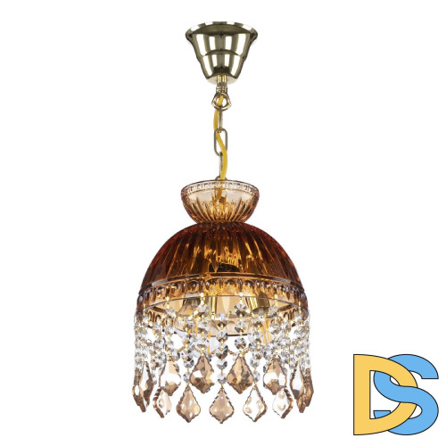 Подвесной светильник Bohemia Ivele Crystal 5478/22 G Amber/M-1G Leafs K721