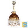 Подвесной светильник Bohemia Ivele Crystal 5478/22 G Amber/M-1G Leafs K721