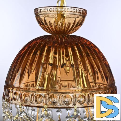 Подвесной светильник Bohemia Ivele Crystal 5478/22 G Amber/M-1G Leafs K721