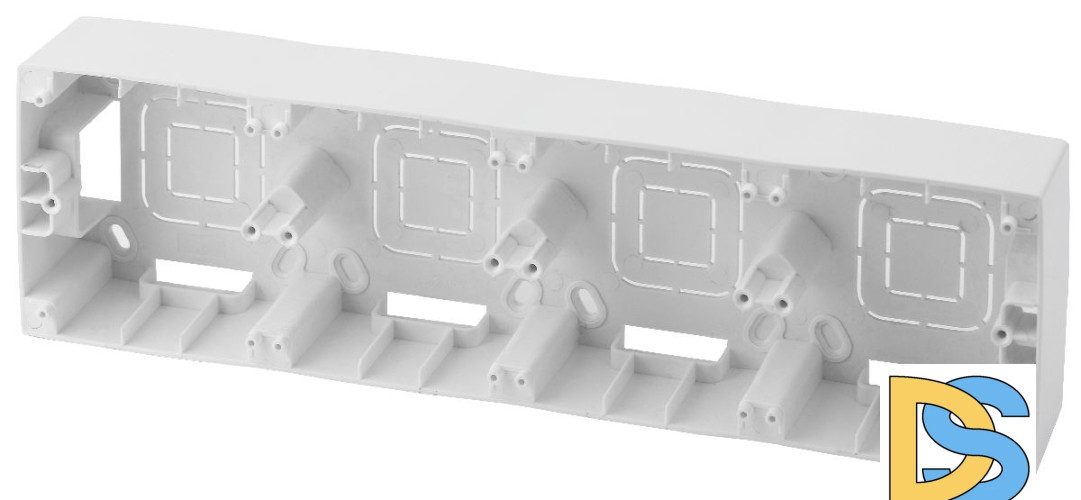 Коробка для накладного монтажа на 4 поста Эра 12-6104-01 Б0043190