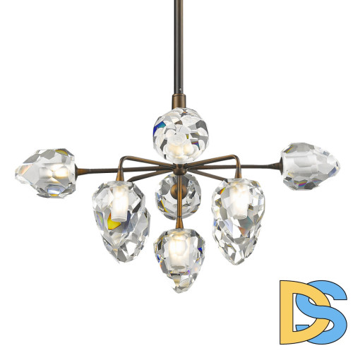 Подвесная люстра Delight Collection On the Rocks P68038L-9 gold