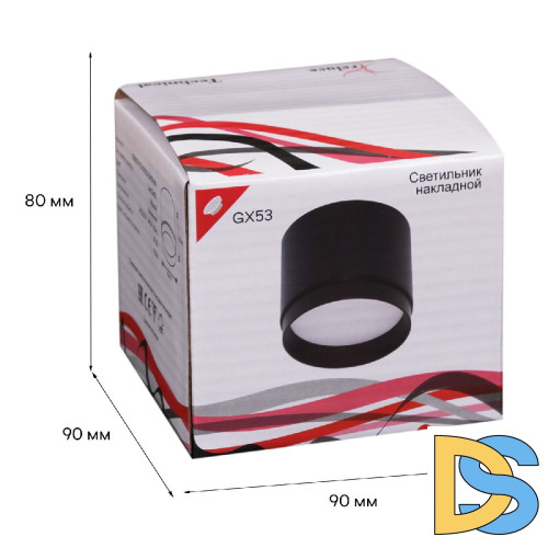 Накладной светильник Reluce 53007-9.5-001LD GX53 BK