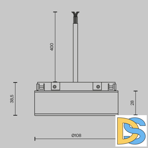 Блок питания встраиваемый Maytoni Basity DC48В 2A IP54 TRA172DR-100W-DS-B