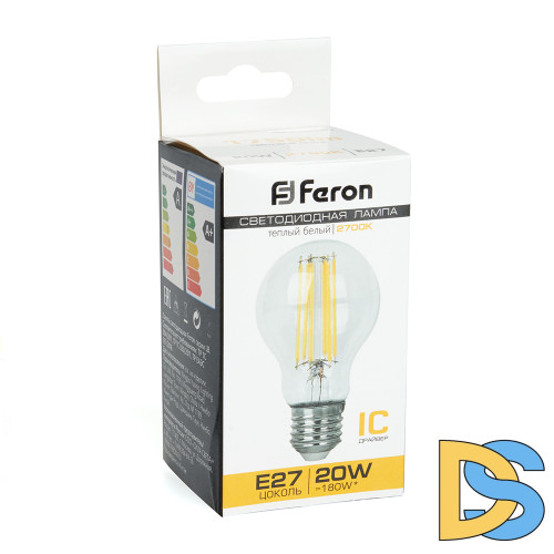 Лампа светодиодная Feron LB-620 Шар E27 20W 2700K 38245