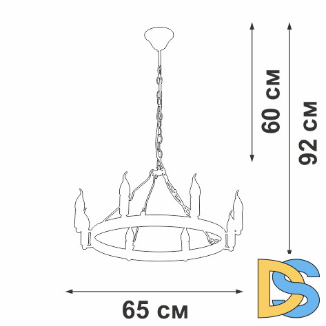 Подвесная люстра Vitaluce V3924-1/8