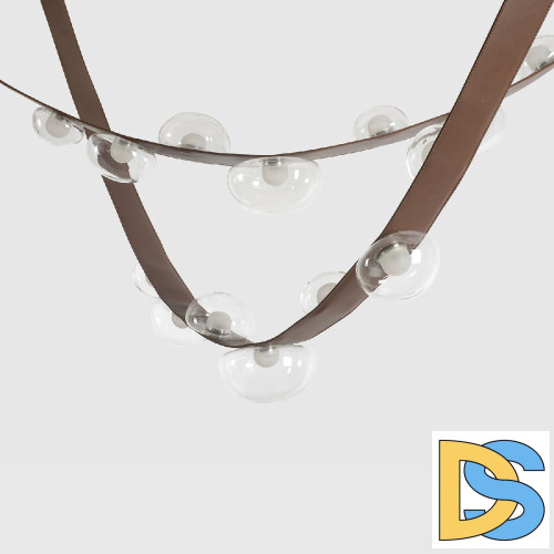 Подвесная люстра Crystal Lux BOSQUE SP7 L3000 BROWN/TRANSPARENT