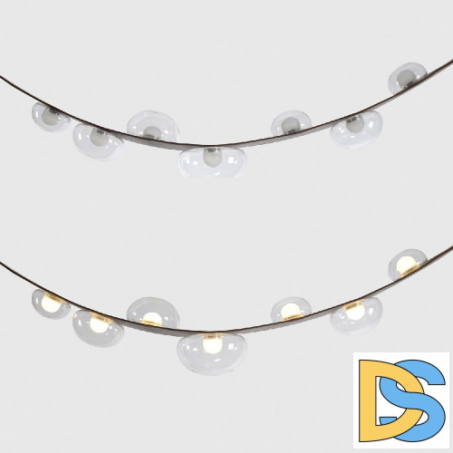 Подвесная люстра Crystal Lux BOSQUE SP7 L3000 BROWN/TRANSPARENT