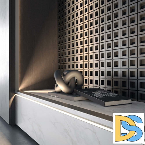 Алюминиевый профиль Arlight SL-MINI-SHELF-H8-2000 ANOD OLIVE GREY 038205