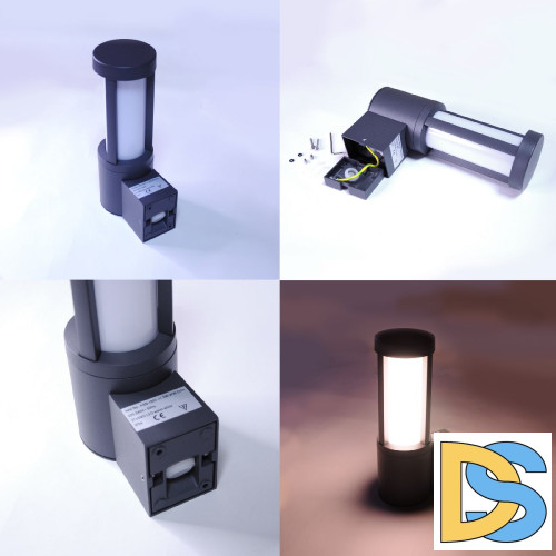 Уличный настенный светильник Elvan PJ-1507/1-11.5W-WW-Gr