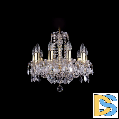 Подвесная люстра Bohemia Ivele Crystal 1402/10/141 G Leafs