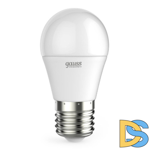 Лампа светодиодная Gauss E27 12W 6500K шар матовый 53232