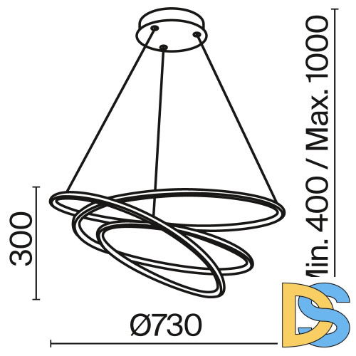 Подвесная люстра Maytoni Nola MOD100PL-L88WK1