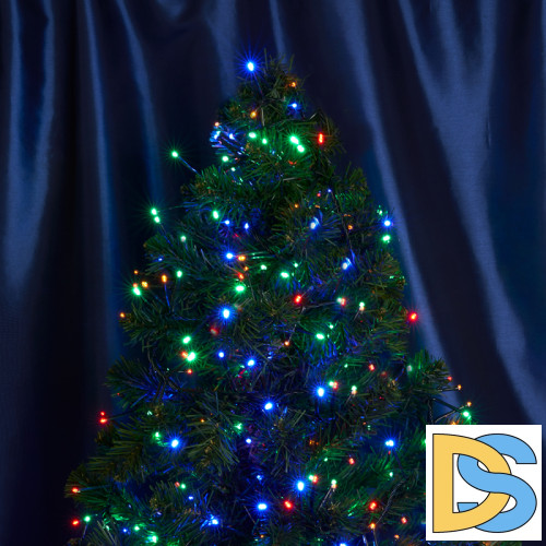 Светодиодная гирлянда Feron CL10 230В 60Вт мультиколор 20м IP20 48182